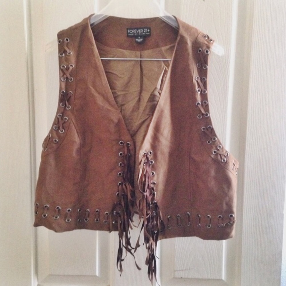 Boho fringe vest